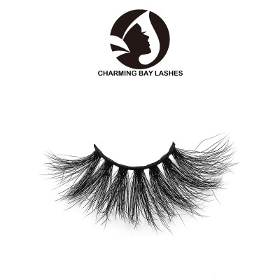 5d hand made 3d mink high quality eyelashes with own logo 5d eyelash strip wholesale