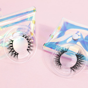 own brand no glue false 3d mink eyelashes with custom box self adhesive soft false eyelashes