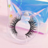 qindao 3d mink eyelashes with custom package natural private brand regular eyelashes human hair