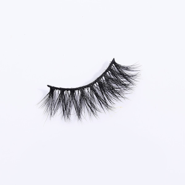 transparent band fluffy 3d mink beauty lady eyelashes cruelty free with custom eyelash box