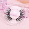 transparent band fluffy 3d mink beauty lady eyelashes cruelty free with custom eyelash box