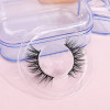 free sample 3d natural fluffy mink eyelashes with custom eyelash packaging high quality false eyelashes