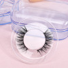 free sample 3d natural fluffy mink eyelashes with custom eyelash packaging high quality false eyelashes