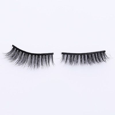 short 3d mink reusable eyelashes with custom packages wholesale strip false eyelashes mink