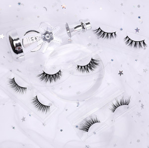 wholesale your own brand 3d mink soft band false wispy eyelashes with custom packaging box