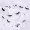 short 3d mink reusable eyelashes with custom packages wholesale strip false eyelashes mink
