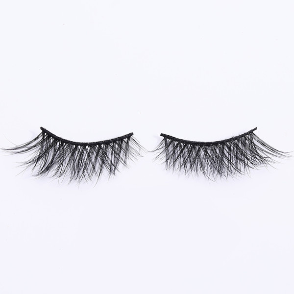 wholesale your own brand 3d mink soft band false wispy eyelashes with custom packaging box