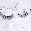 bulk 3d mink eyelashes beauty lady mink eyelashes with customize box packaging clear strip eyelashes