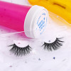 3d mink eyelashes with eyelash packaging box free sample fake eyelashes