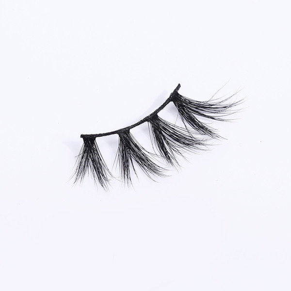 siberian 3d mink self adhesive soft false eyelashes with logo box transparent band eyelashes