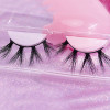 siberian 3d mink self adhesive soft false eyelashes with logo box transparent band eyelashes