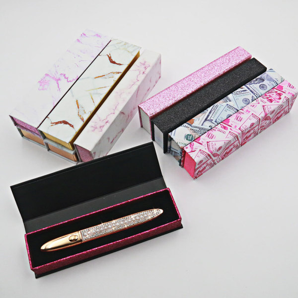 Hot new magic eyeliner box adhesive eyeliner box marble grain box