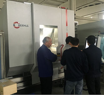 All new Hermle 5-axis machining center is under Installation testing.
