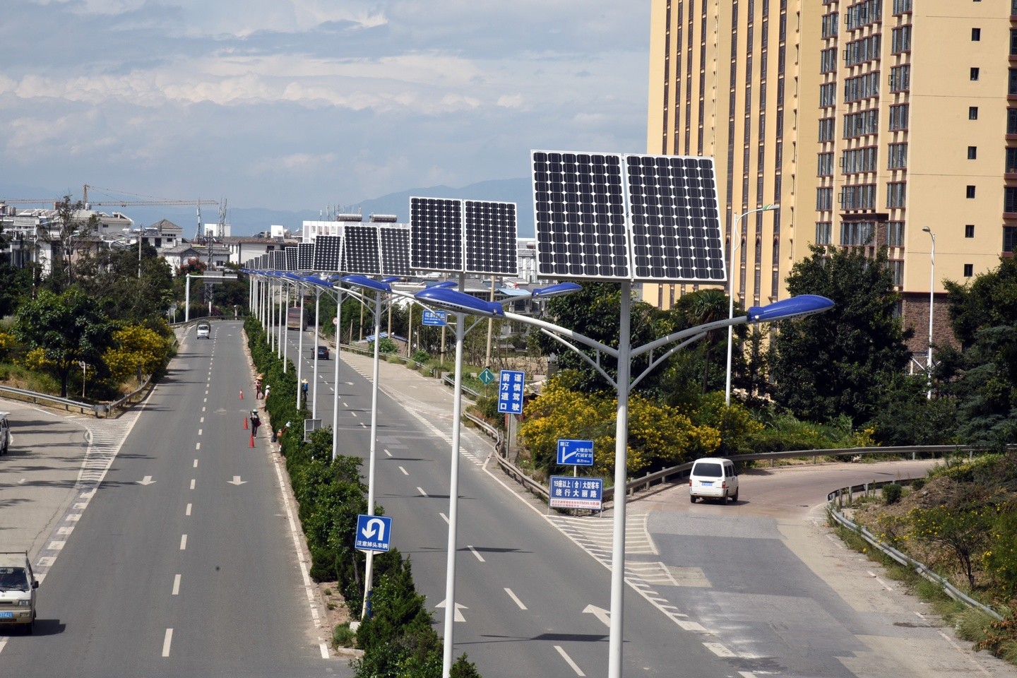 Desarrollo de lámparas solares LED en China