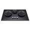 big size tempered black glass built-in gas hob HQ3702