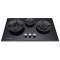 big size tempered black glass built-in gas hob HQ3702