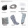 Air compression massage with leg, arm, waist cuffs for facilitating blood and lymph drainage circulation