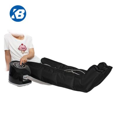 Air compression massage with leg, arm, waist cuffs for facilitating blood and lymph drainage circulation