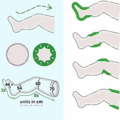sequential intermittent pneumatic compression foot leg massager  therapy system for sports recovery