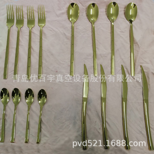 Vacuum multi-arc ion coating equipment ： tableware （knives and forks）