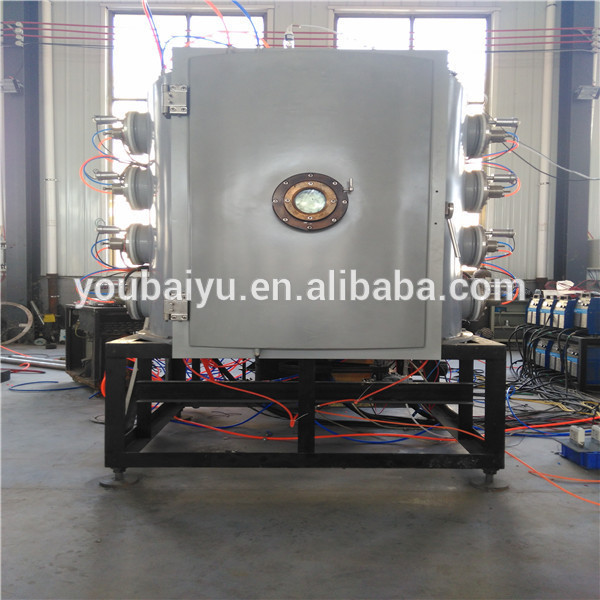 Machine for PVD plastic chroming metallizing plant