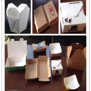 Caja de cartón que hace la máquina
