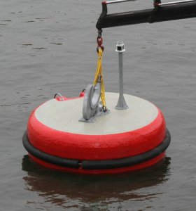 PIANC Marine Mooring Equipment EVA Floating Foam Mooring Buoy with Polyurethane Coating Skin