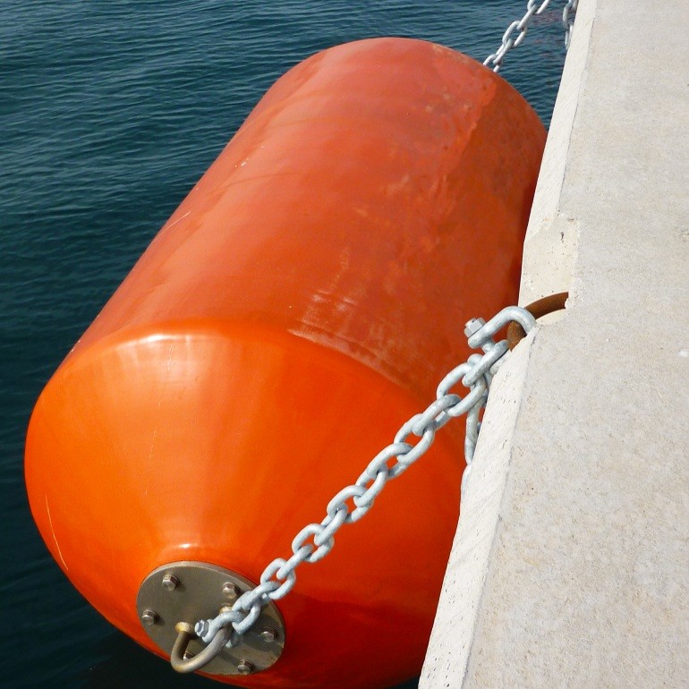 Marine Foam Filled Rubber Fender for Boat and Dock with Polyuretane