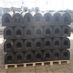 Boat Ship D Type Rubber Fender For Wharf And Dock Bumper