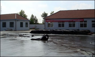 Ship Launching Airbag Hydraulic Blasting Test