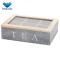 High quality wooden tea box with transparent window