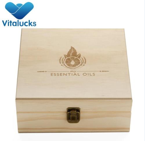 Hot sale unfinished packaging wooden essential oil box 36 bottles