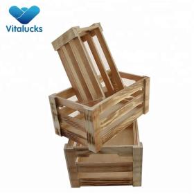Hot selling sturdy and durable wooden fruit crates for sale