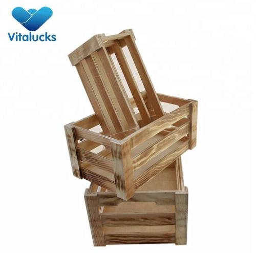 Hot selling sturdy and durable wooden fruit crates for sale