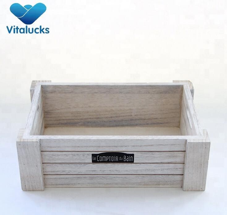 wooden crates with label