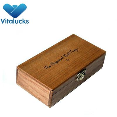 Hot sale Custom cheap vanished wooden cigarette box