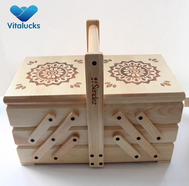 wooden essential oil box