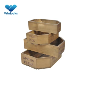 Recycled storage wooden crate 4 sizes