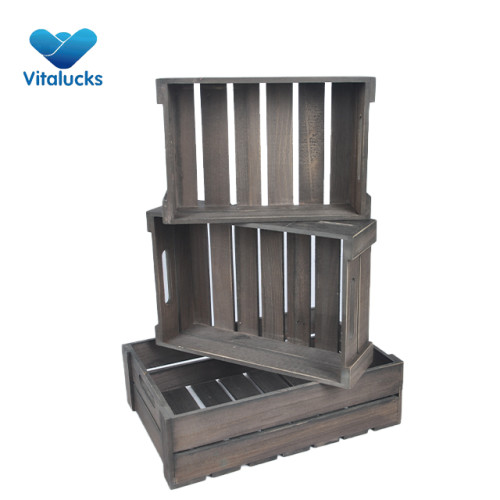 Cheap wooden crates wholesale 3 sizes