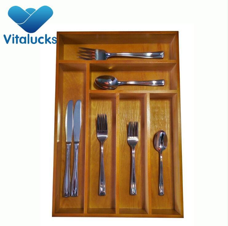 wooden box cutlery set