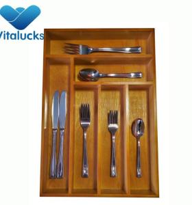 Wooden boxes cutlery set