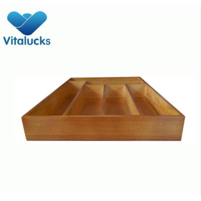 Wooden boxes cutlery set