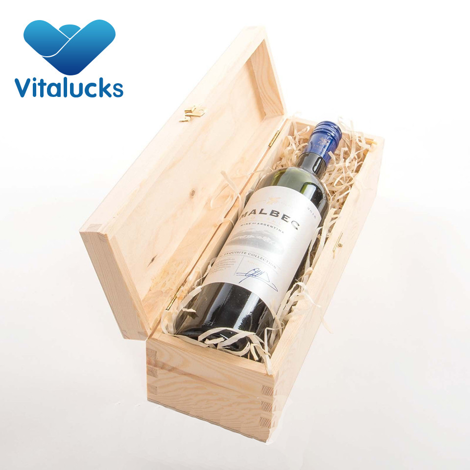 wooden red wine box