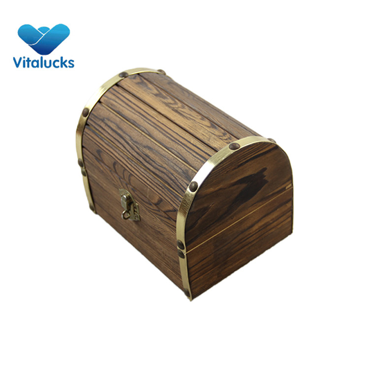 wooden hinged box with clasp
