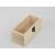 Wooden display box with window pine wood unfinished hinged lid