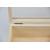 Wooden display box with window pine wood unfinished hinged lid