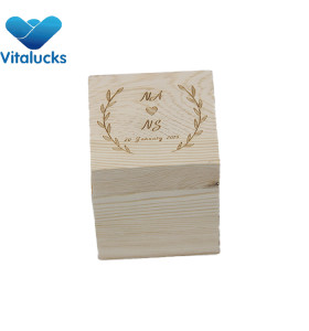 Pine wood gift box storage wooden box