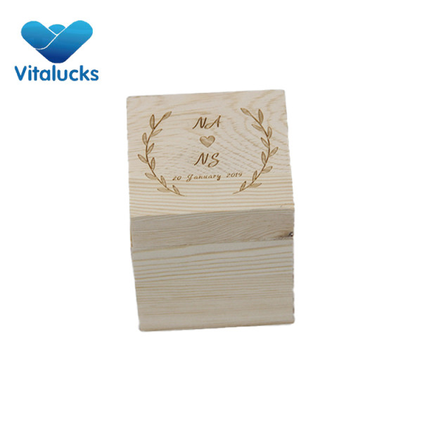 Pine wood gift box storage wooden box