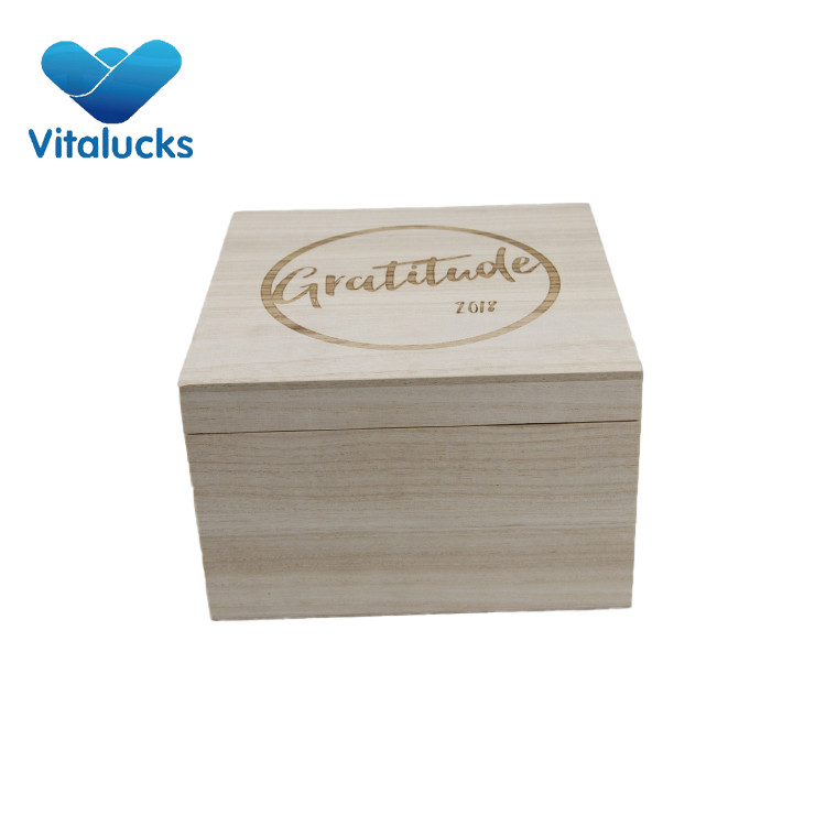 wooden craft storage box