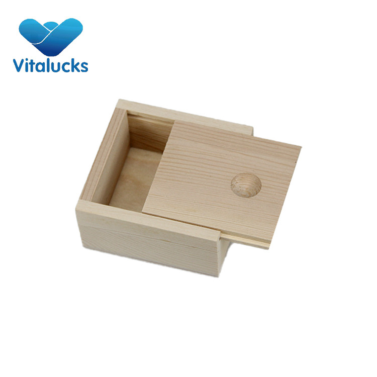 wooden craft storage box